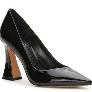 Vince Camuto Black Patent Leather Akenta Pump